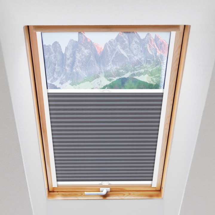 Plisa dachowa Natural Pearl Przyciemniająca Szara 407