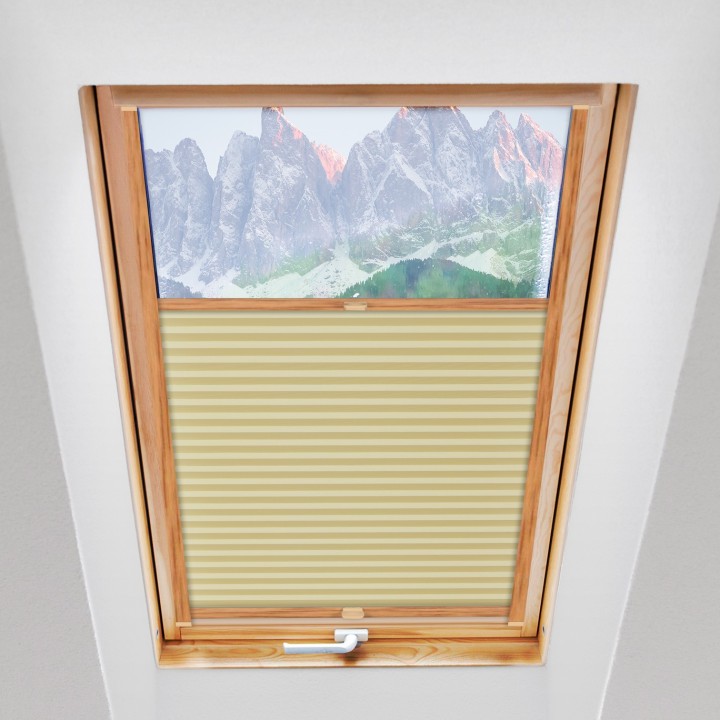 Plisa dachowa Natural Pearl Przyciemniająca Żółta 402