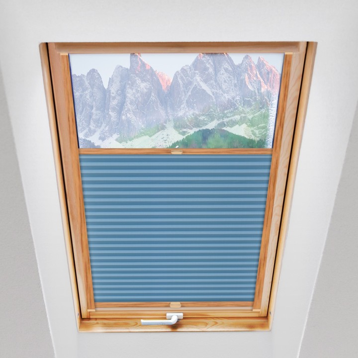 Plisa dachowa Natural Pearl Przyciemniająca Niebieska 405