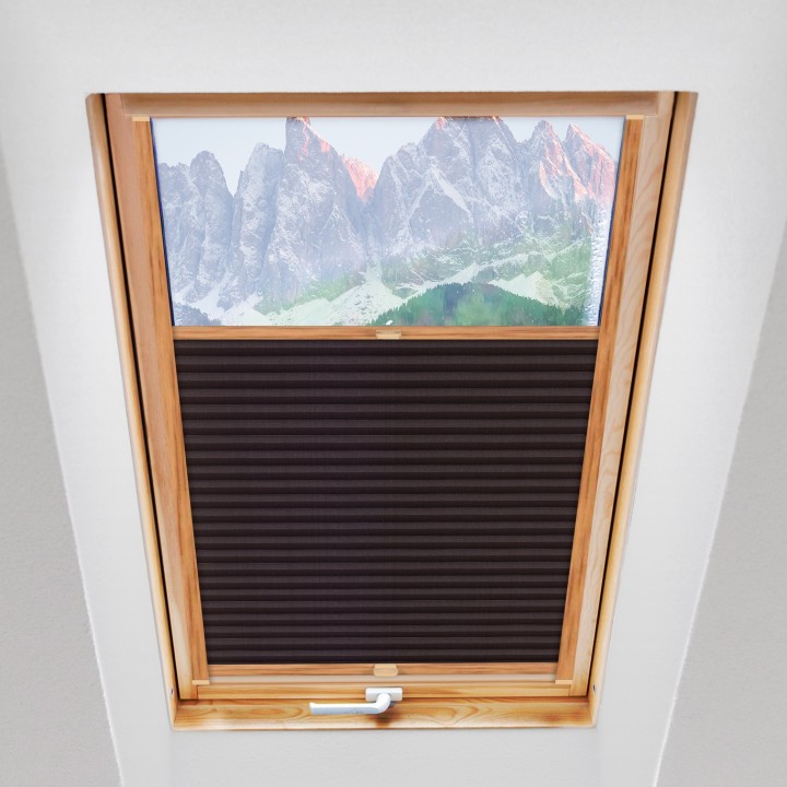 Plisa dachowa Natural Pearl Przyciemniająca Brązowa 410