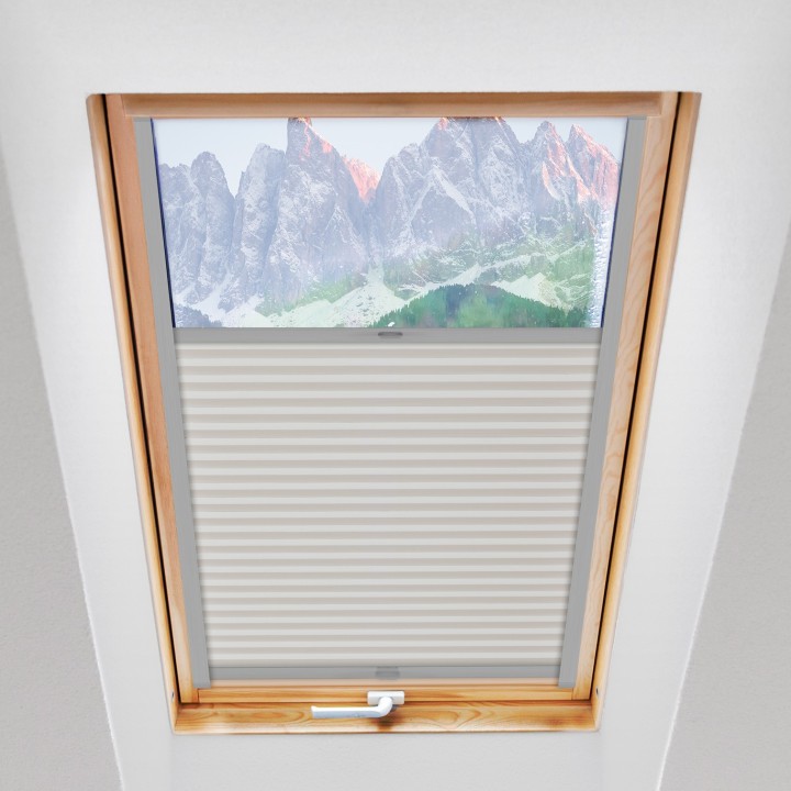 Plisa dachowa Natural Pearl Przyciemniająca Biała 401