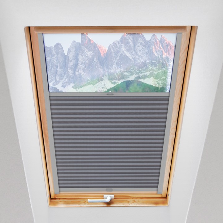 Plisa dachowa Natural Pearl Przyciemniająca Szara 407