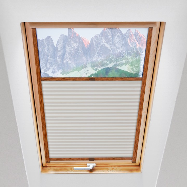 Plisa dachowa Natural Pearl Przyciemniająca Biała 401