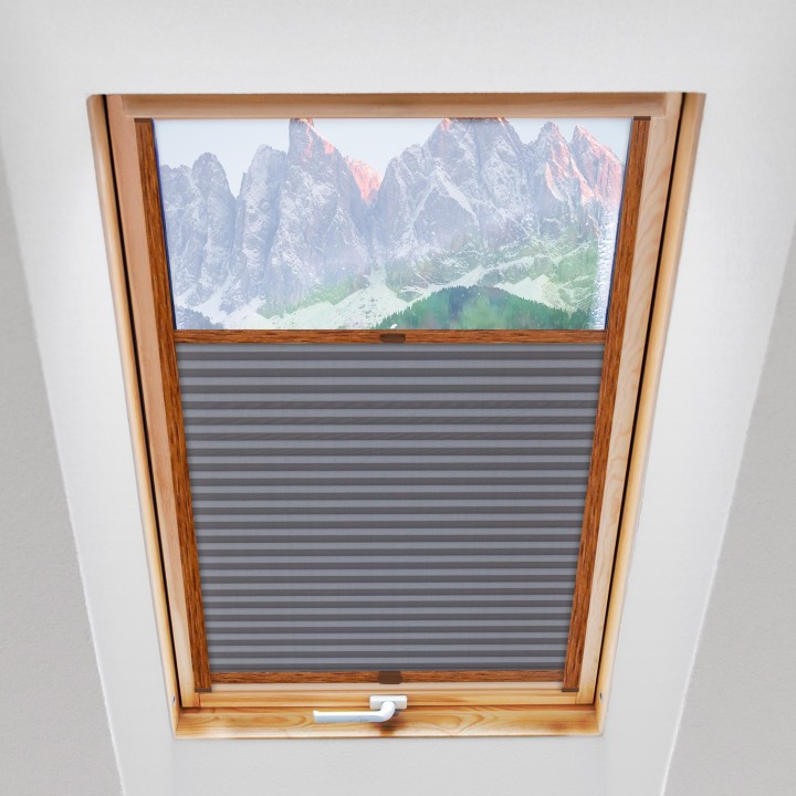 Plisa dachowa Natural Pearl Przyciemniająca Szara 407