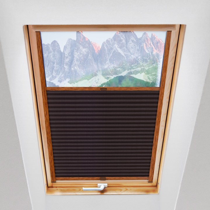 Plisa dachowa Natural Pearl Przyciemniająca Brązowa 410