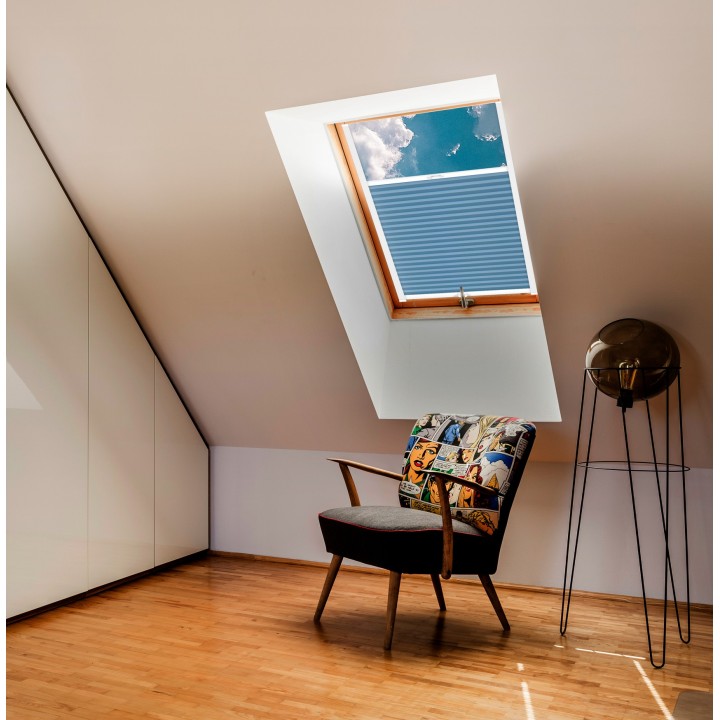 Plisa dachowa Natural Pearl Przyciemniająca Niebieska 405