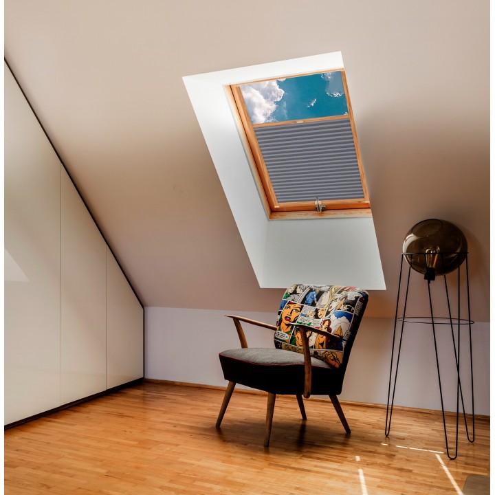 Plisa dachowa Natural Pearl Przyciemniająca Szara 407