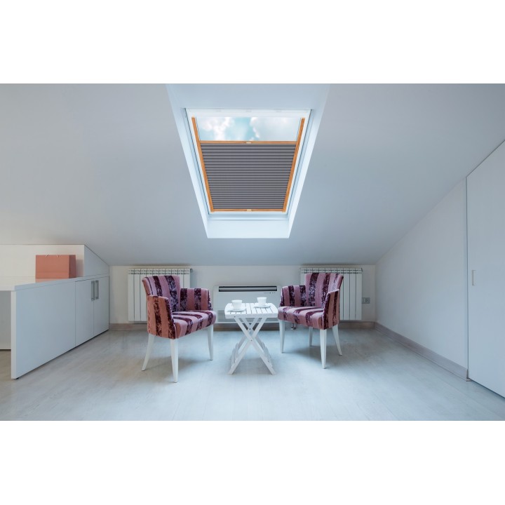 Plisa dachowa Natural Pearl Przyciemniająca Szara 407