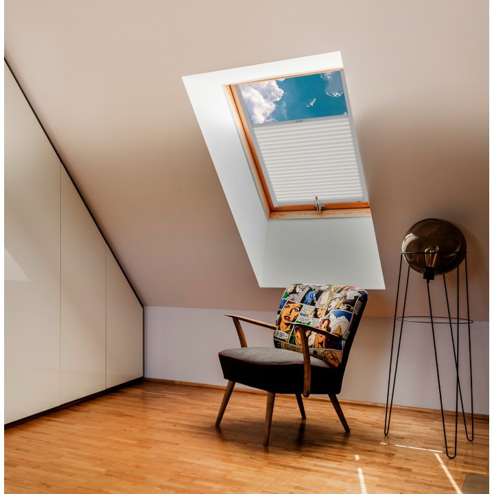 Plisa dachowa Natural Pearl Przyciemniająca Biała 401