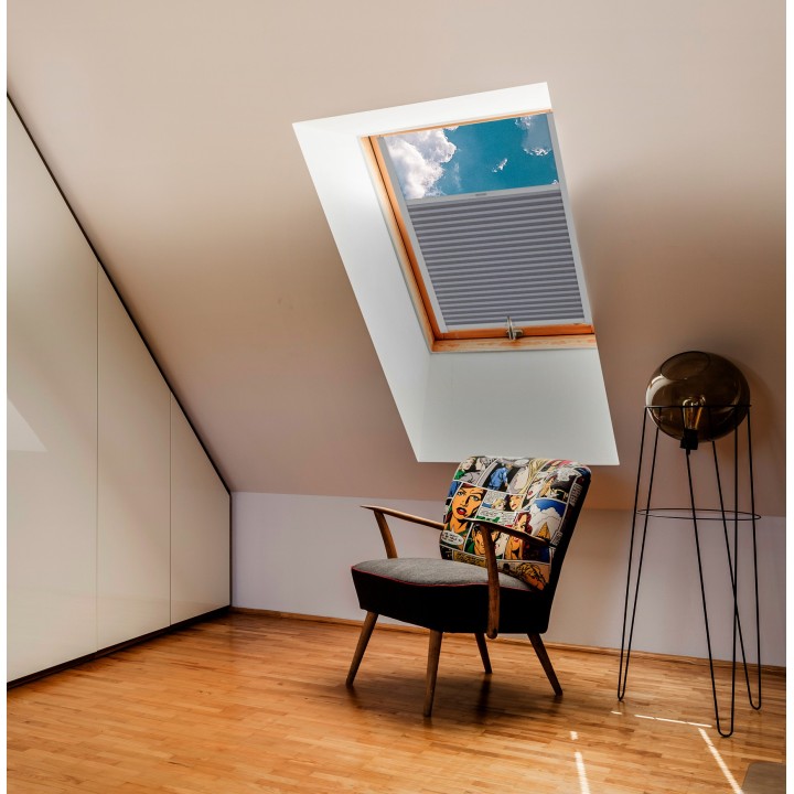 Plisa dachowa Natural Pearl Przyciemniająca Szara 407