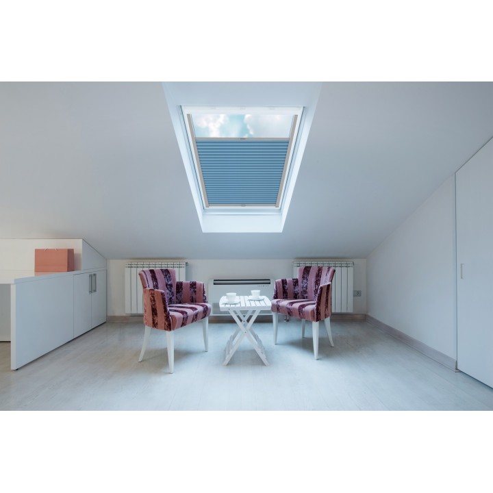 Plisa dachowa Natural Pearl Przyciemniająca Niebieska 405