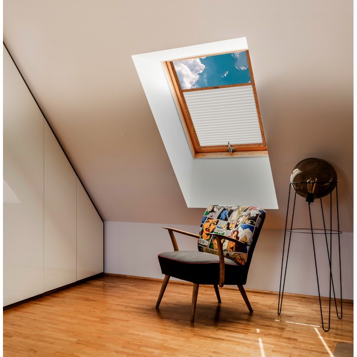 Plisa dachowa Natural Pearl Przyciemniająca Biała 401