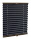 Basic premium pleated blind onyx