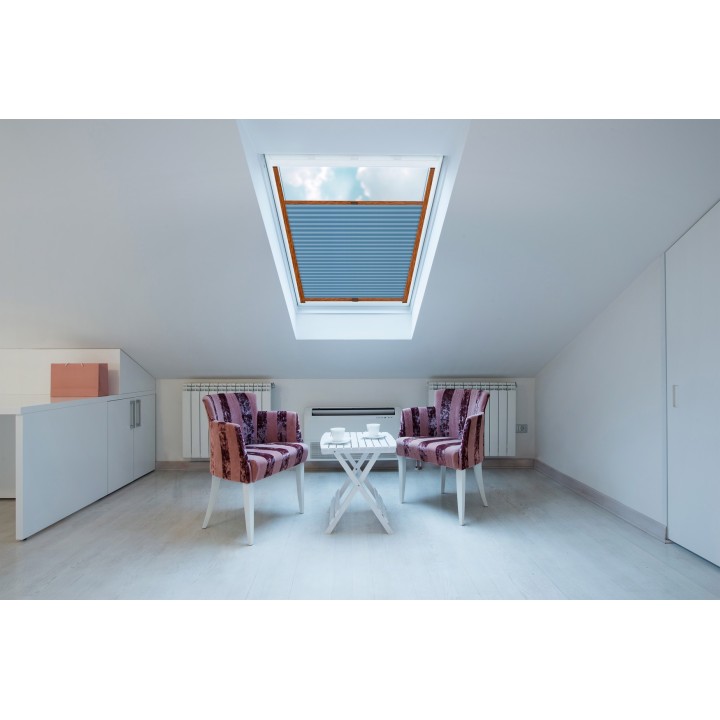 Plisa dachowa Natural Pearl Przyciemniająca Niebieska 405