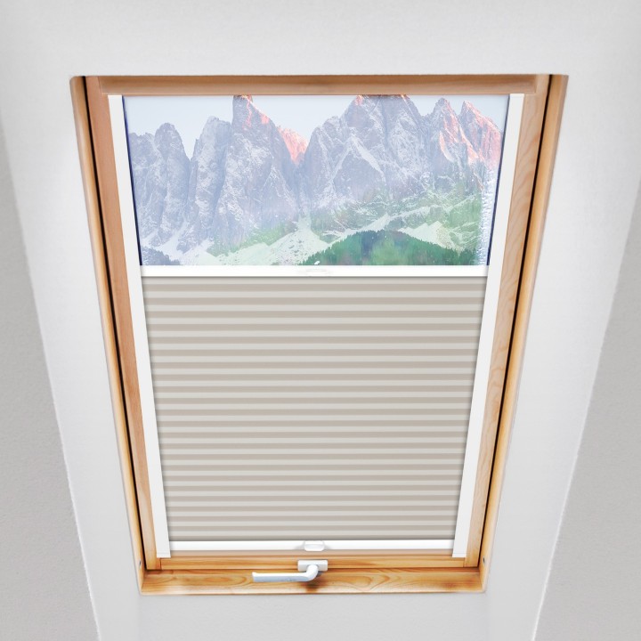 Plisa dachowa Metallic Przyciemniająca Biała 307