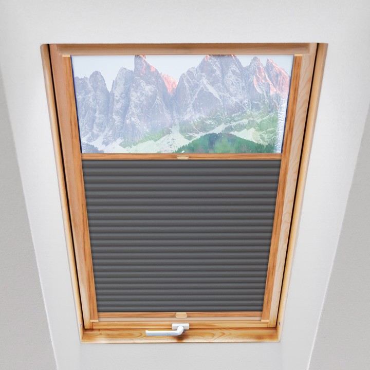 Plisa dachowa Metallic Przyciemniająca Szara 308