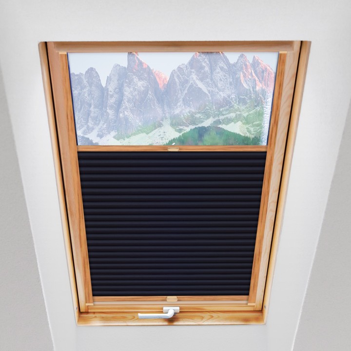 Plisa dachowa Metallic Przyciemniająca Grafitowa M04