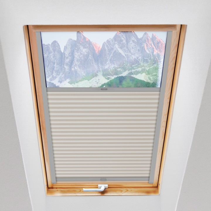 Plisa dachowa Metallic Przyciemniająca Biała 307