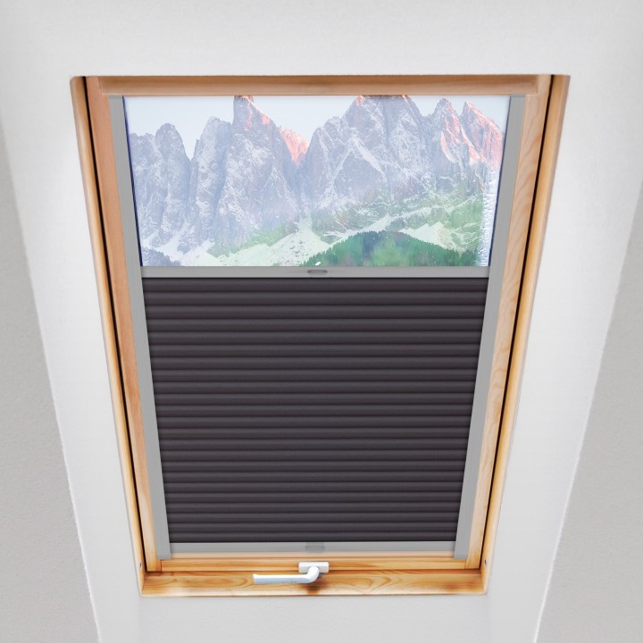 Plisa dachowa Metallic Przyciemniająca Ciemna Szara 310