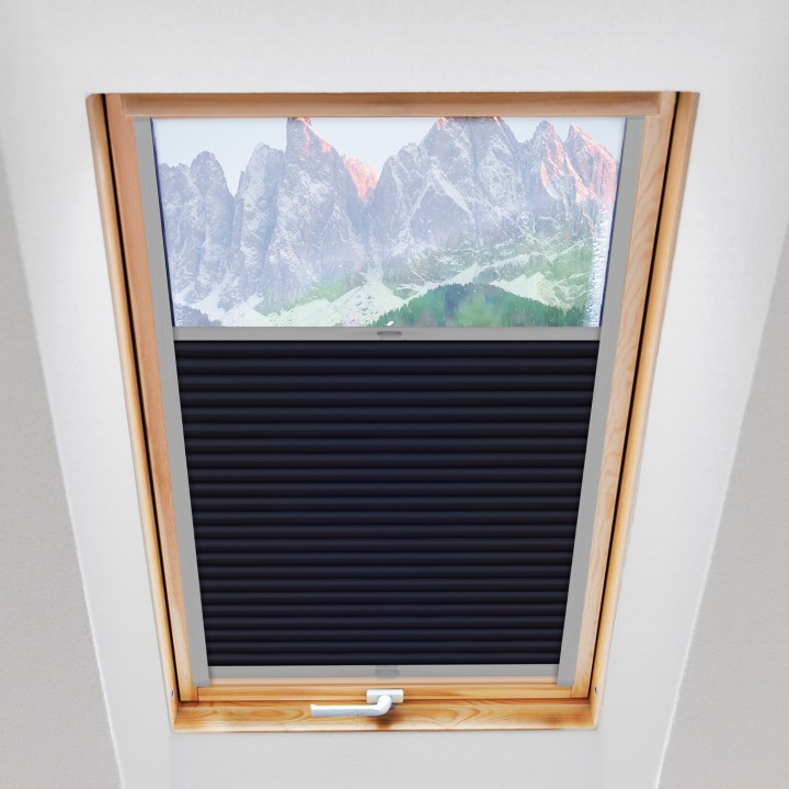 Plisa dachowa Metallic Przyciemniająca Grafitowa M04