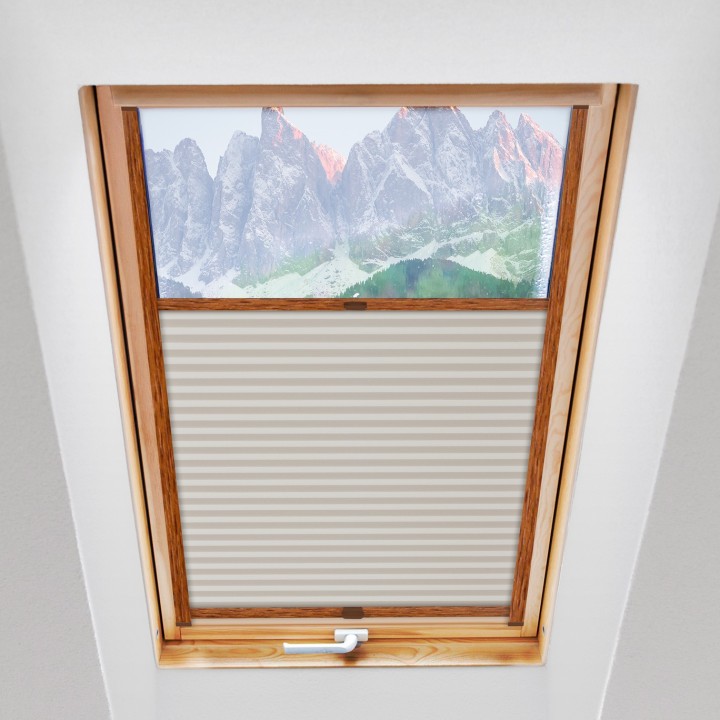 Plisa dachowa Metallic Przyciemniająca Biała 307