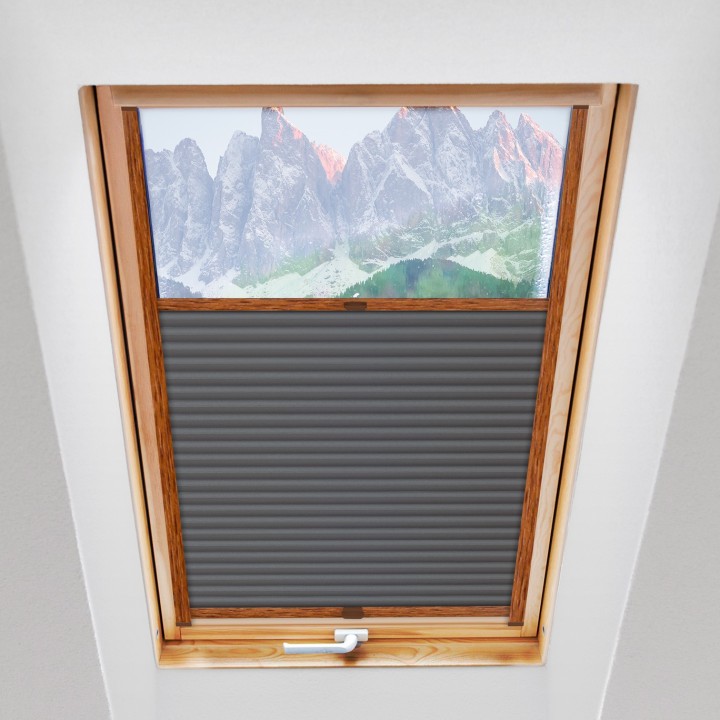 Plisa dachowa Metallic Przyciemniająca Szara 308