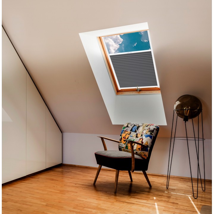 Plisa dachowa Metallic Przyciemniająca Szara 308