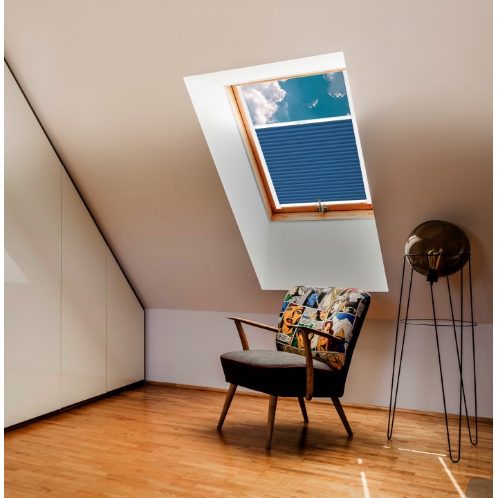 Plisa dachowa Metallic Przyciemniająca Niebieska 313