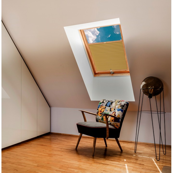 Plisa dachowa Metallic Przyciemniająca Złota 302