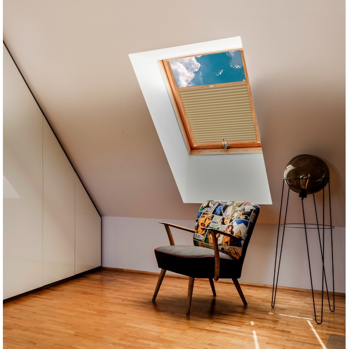 Plisa dachowa Metallic Przyciemniająca Beżowa M7354