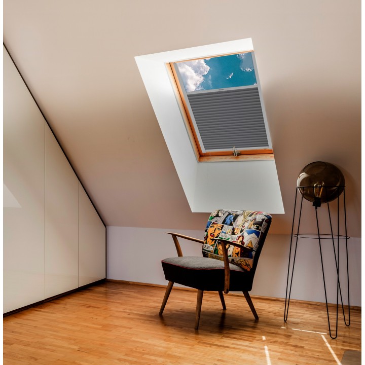 Plisa dachowa Metallic Przyciemniająca Szara 308