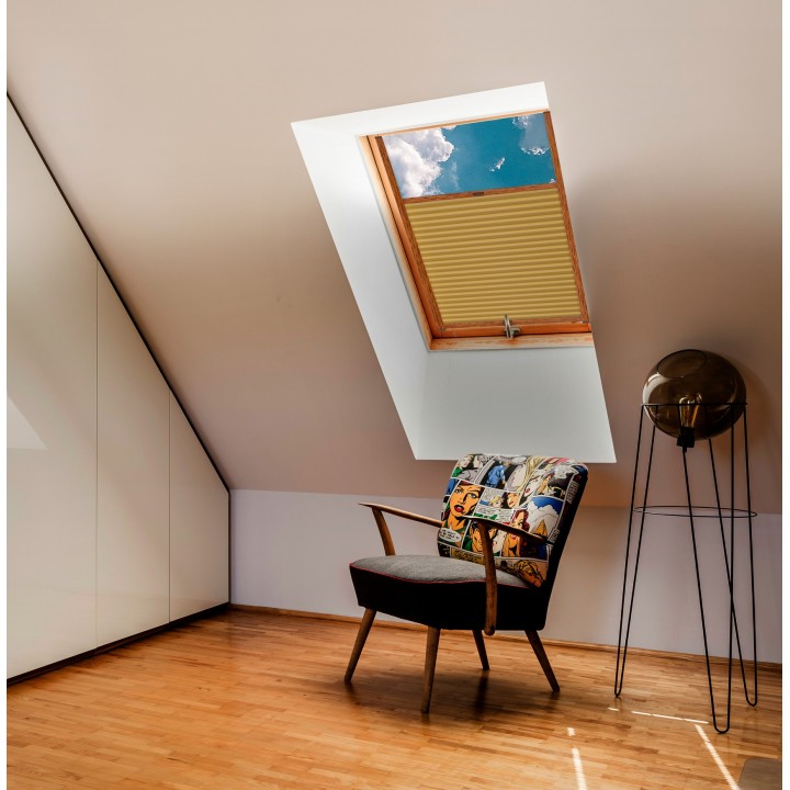 Plisa dachowa Metallic Przyciemniająca Złota 302