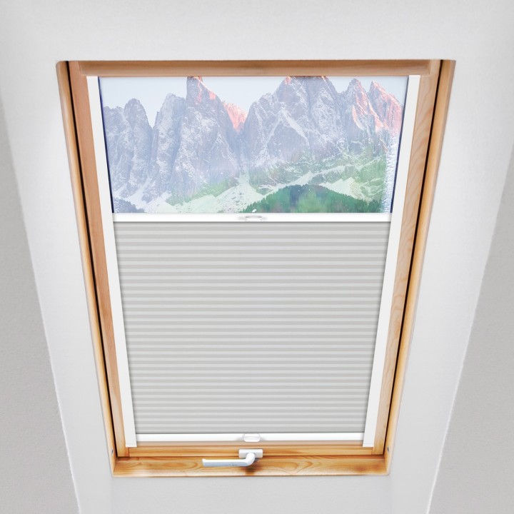 Plisa dachowa Plaster miodu Przyciemniająca Biała Ad1