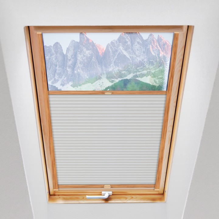 Plisa dachowa Plaster miodu Przyciemniająca Biała Ad1