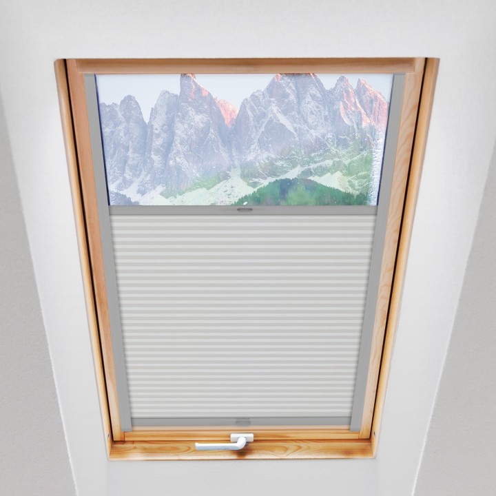 Plisa dachowa Plaster miodu Przyciemniająca Biała Ad1