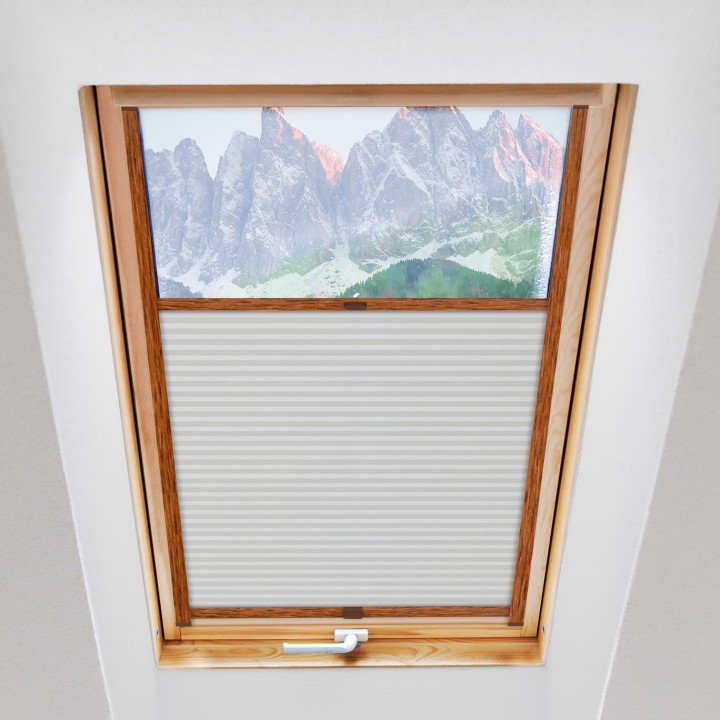 Plisa dachowa Plaster miodu Przyciemniająca Biała Ad1