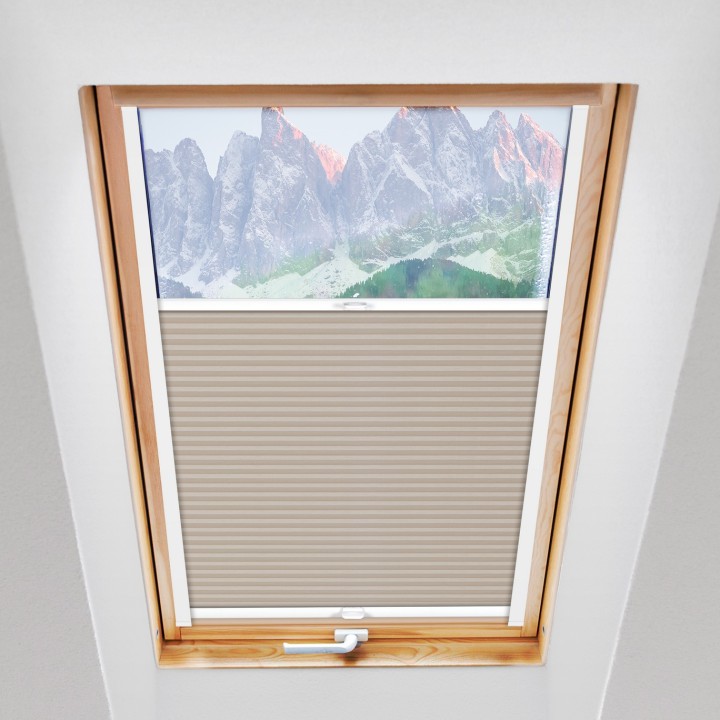 Plisa dachowa Plaster miodu Przyciemniająca Beżowa Ad5