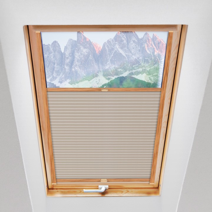 Plisa dachowa Plaster miodu Przyciemniająca Beżowa Ad5