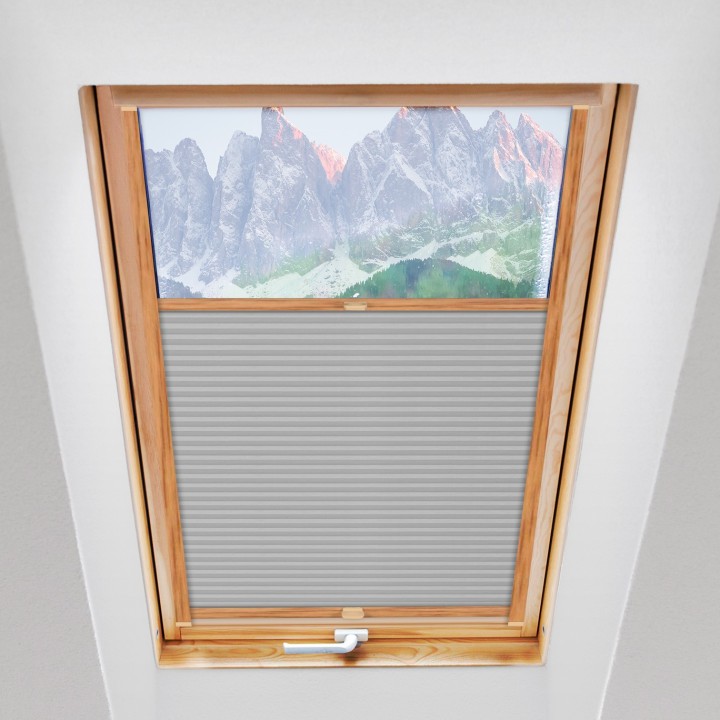 Plisa dachowa Plaster miodu Przyciemniająca Szara Ad7