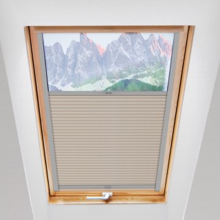 Plisa dachowa Bambus Przyciemniająca Szara 615