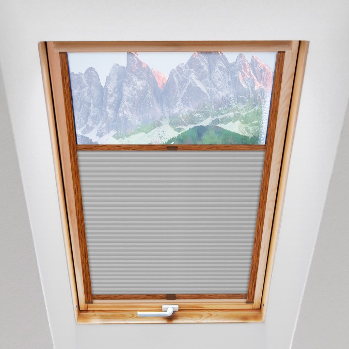 Plisa dachowa Plaster miodu Przyciemniająca Szara Ad7