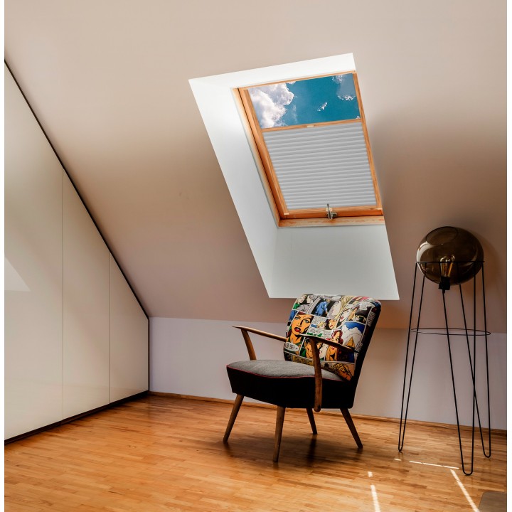 Plisa dachowa Plaster miodu Przyciemniająca Szara Ad7