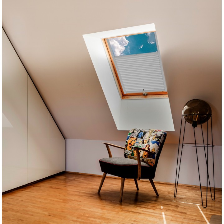 Plisa dachowa Plaster miodu Przyciemniająca Szara Ad7