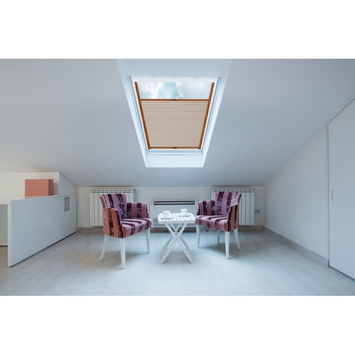 Plisa dachowa Plaster miodu Przyciemniająca Beżowa Ad5