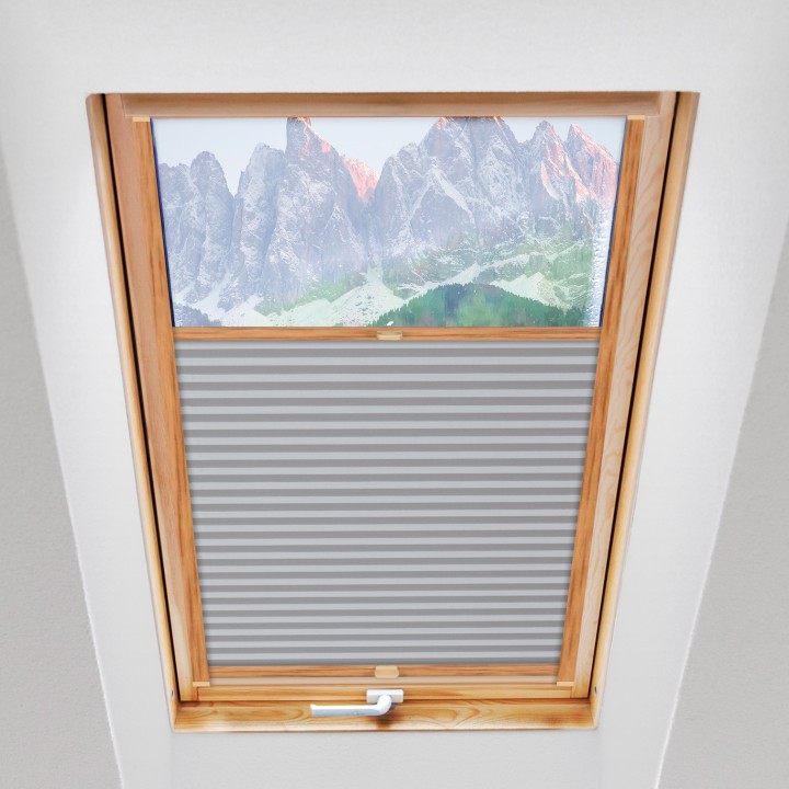 Plisa dachowa Soft Zaciemniająca Soft Biała 6081