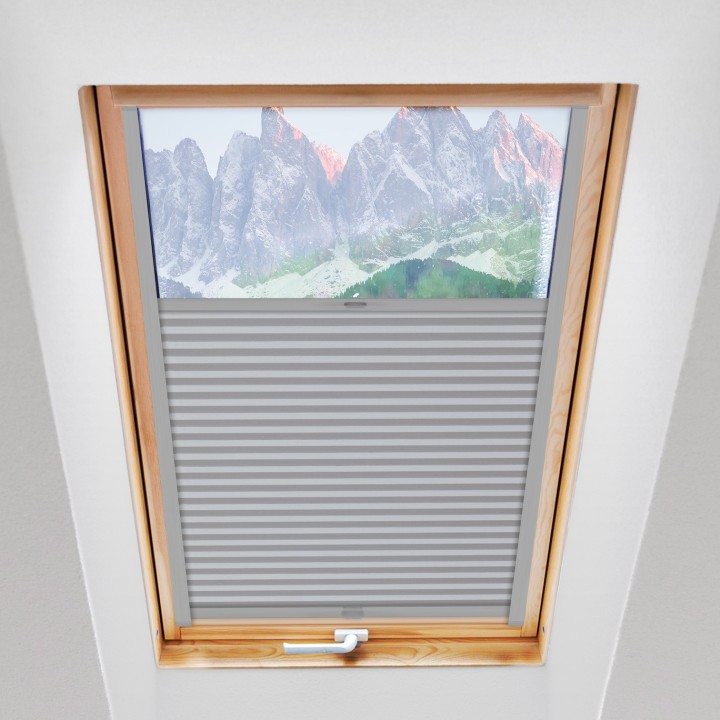 Plisa dachowa Soft Zaciemniająca Soft Biała 6081