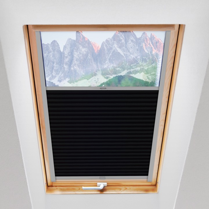 Plisa dachowa Soft Zaciemniająca Soft Czarna 6086