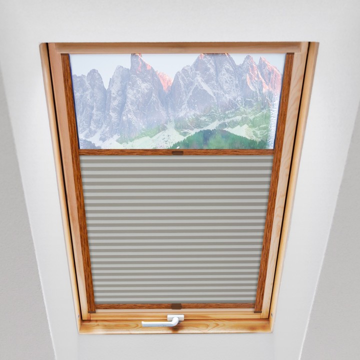 Plisa dachowa Soft Zaciemniająca Szara Jasna 6082