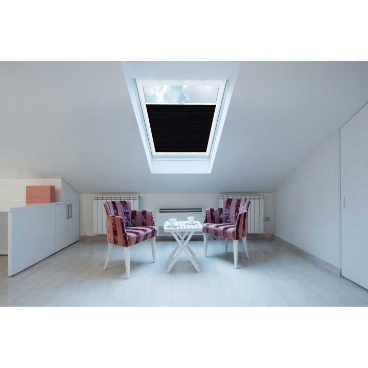 Plisa dachowa Soft Zaciemniająca Soft Czarna 6086