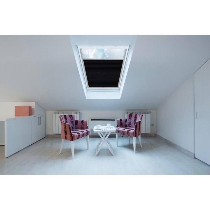 Plisa dachowa Soft Zaciemniająca Soft Czarna 6086